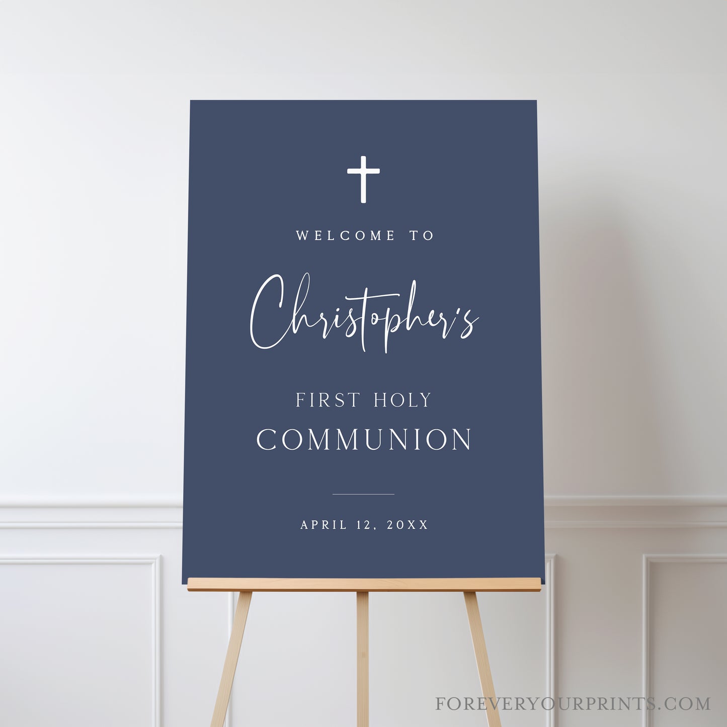 Holy Communion Welcome Sign | www.foreveryourprints.com
