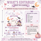 Halloween girl baby shower invitation with cute ghost, pink pumpkin, bats, crescent moon, haunted house, spiderwebs, stars, and pastel Halloween baby shower details