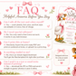 Editable silly goose baby shower invitation Canva template with illustrated mama goose in straw hat and polka dot bow, baby gosling with pink ruffle bow, wildflowers, and satin pink bow frame on a white background