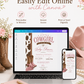 Little cowgirl baby shower invitation featuring pink cowboy boots, a pink bandana, brown cow-print border, horseshoes and western details.
