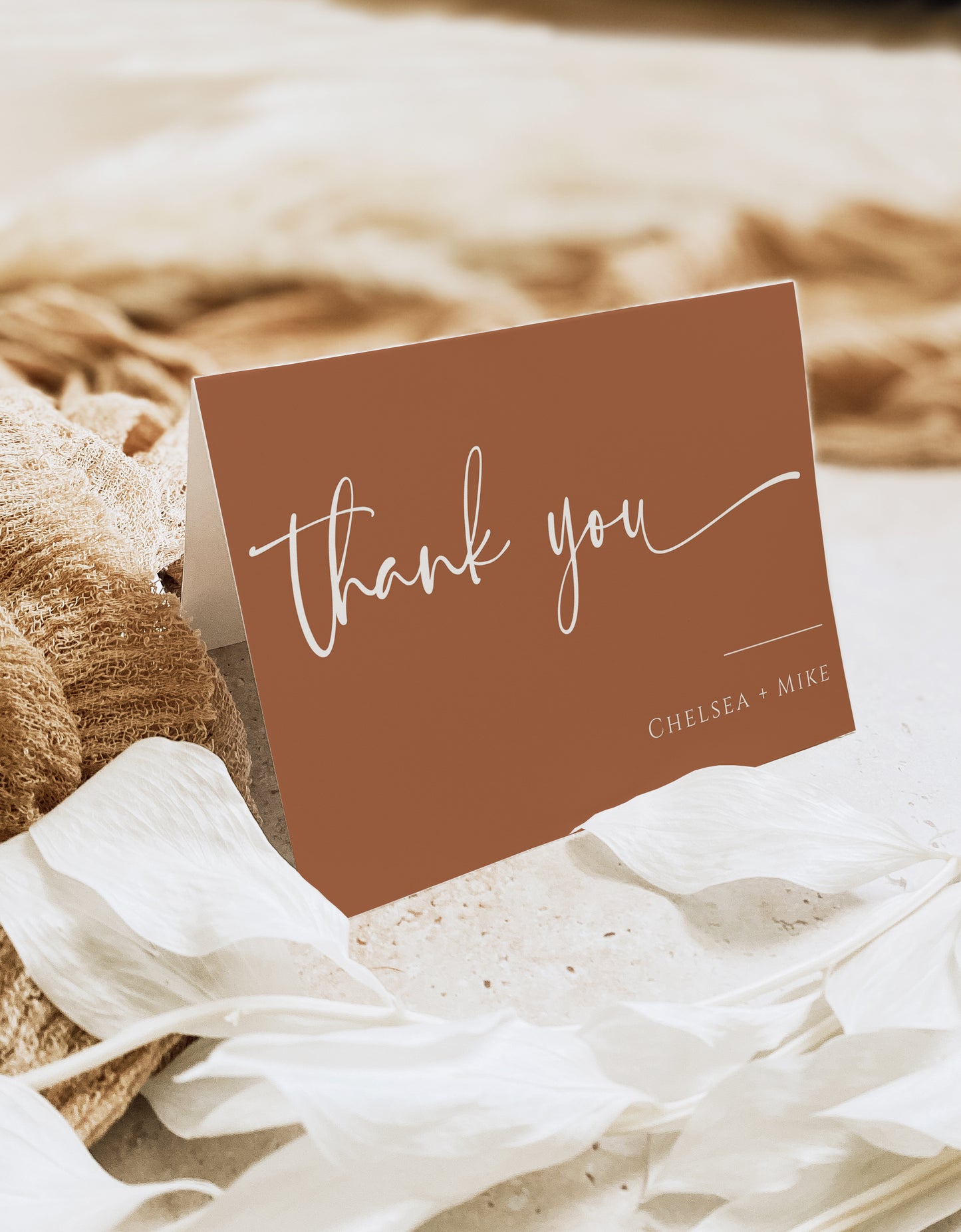 Boho Thank You Card | www.foreveryourprints.com