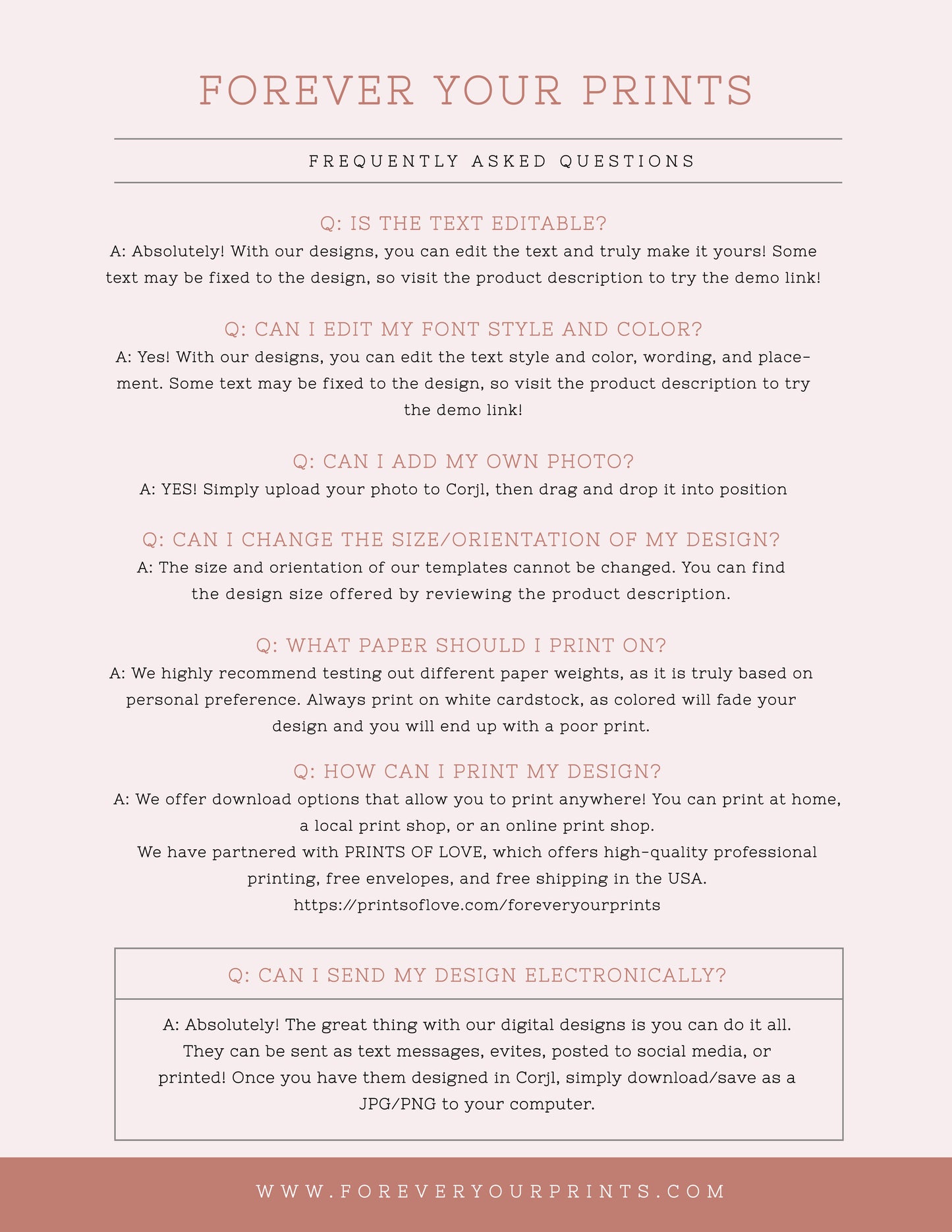 Editable Invitation Templates | www.foreveryourprints.com