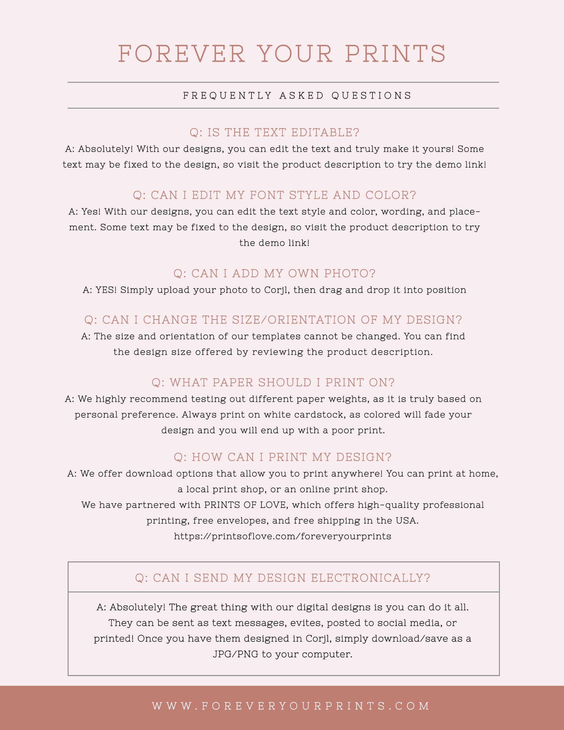 Editable Invitation Templates | www.foreveryourprints.com