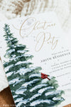 Rustic Holiday Party Invitation Template | www.foreveryourprints.com