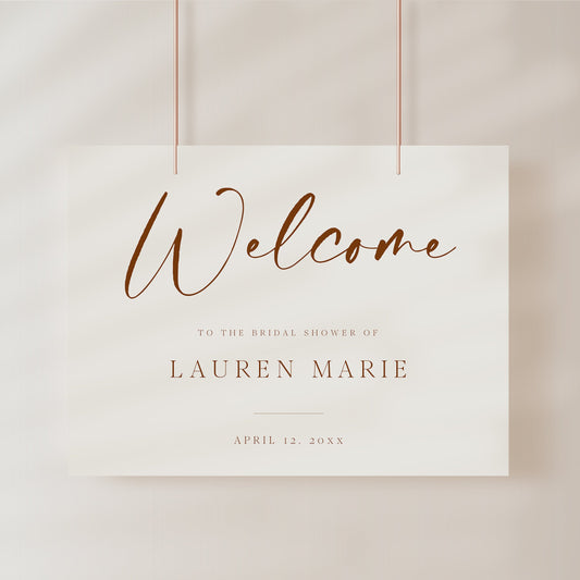 Boho Bridal Welcome Sign | www.foreveryourprints.com