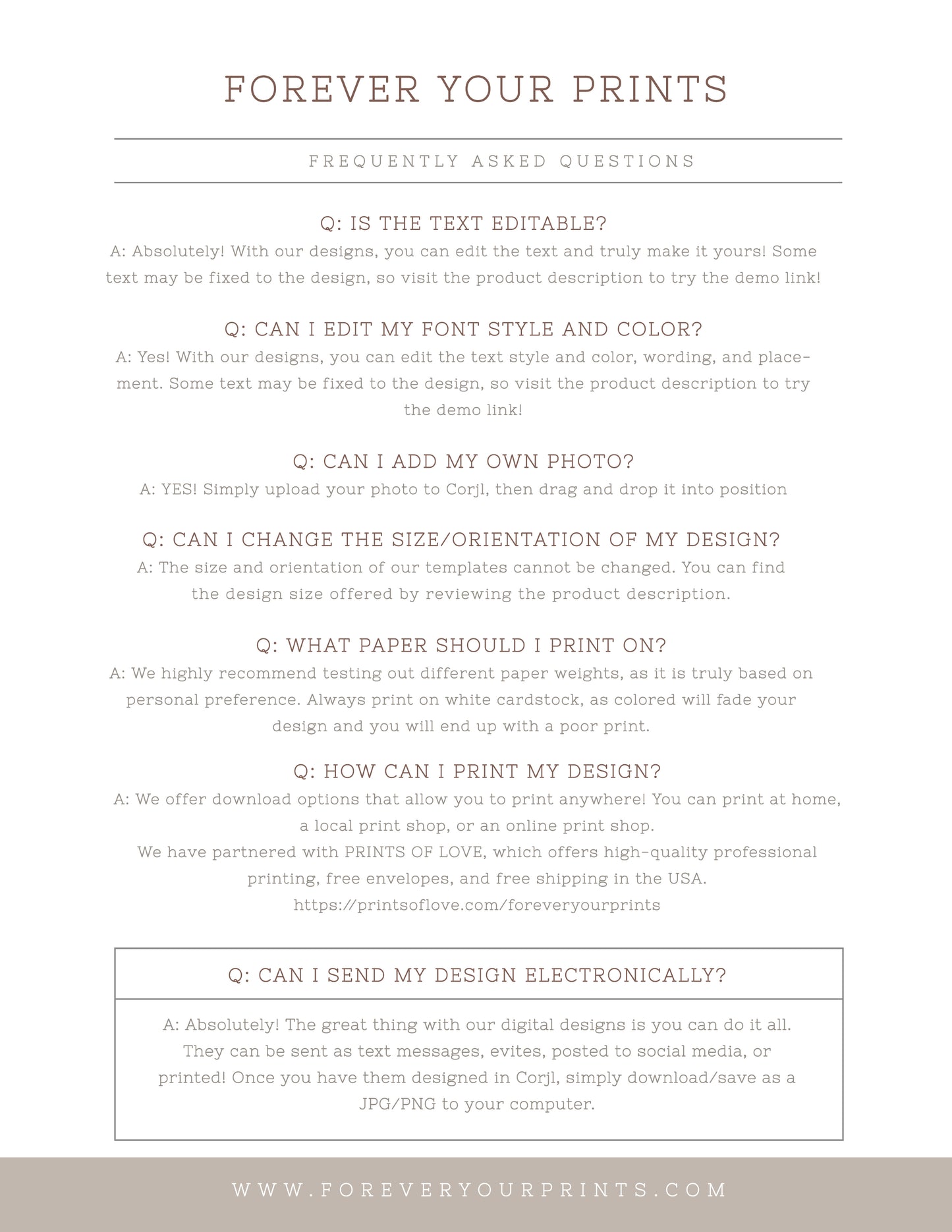 Editable Templates with Corjl | www.foreveryourprints.com