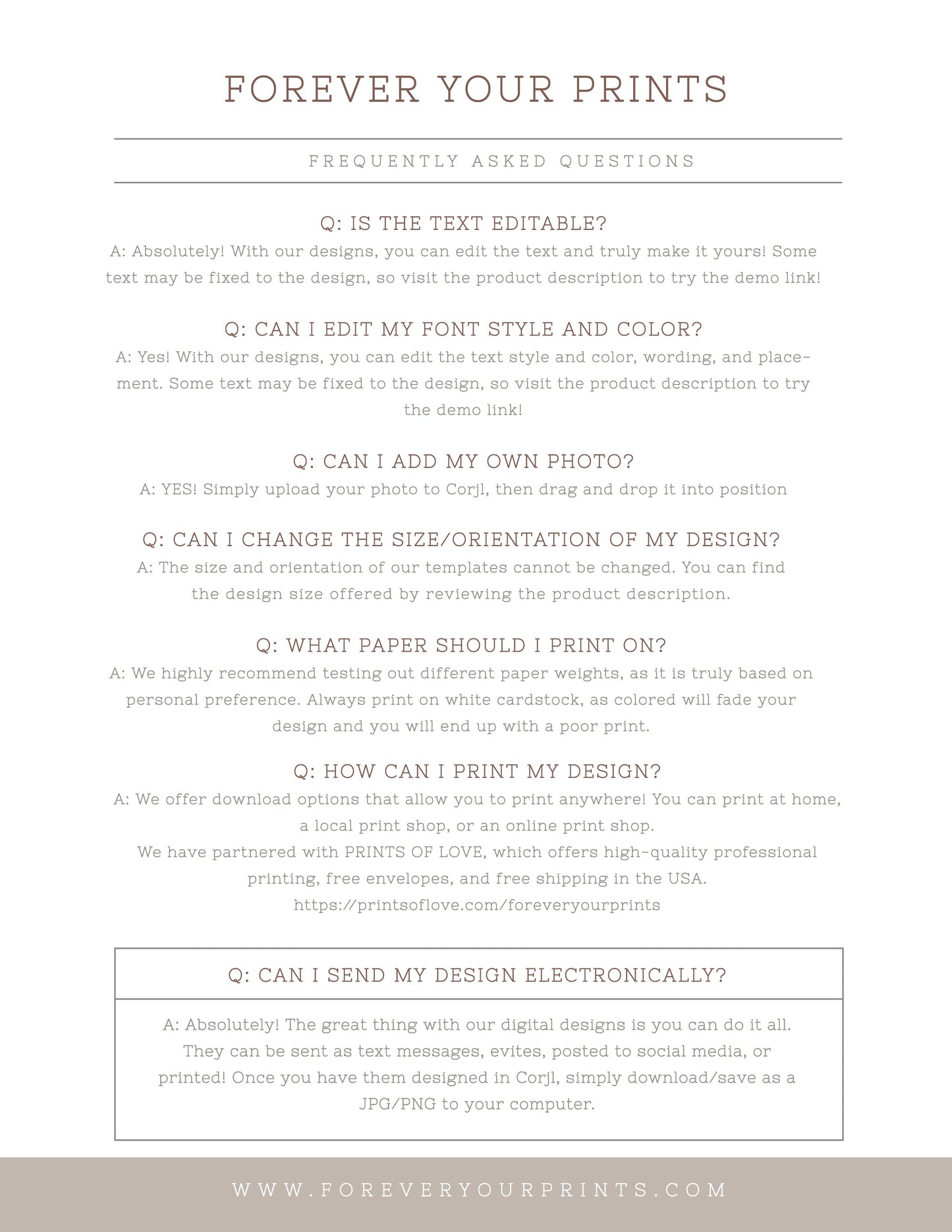 Editable Templates with Corjl | www.foreveryourprints.com