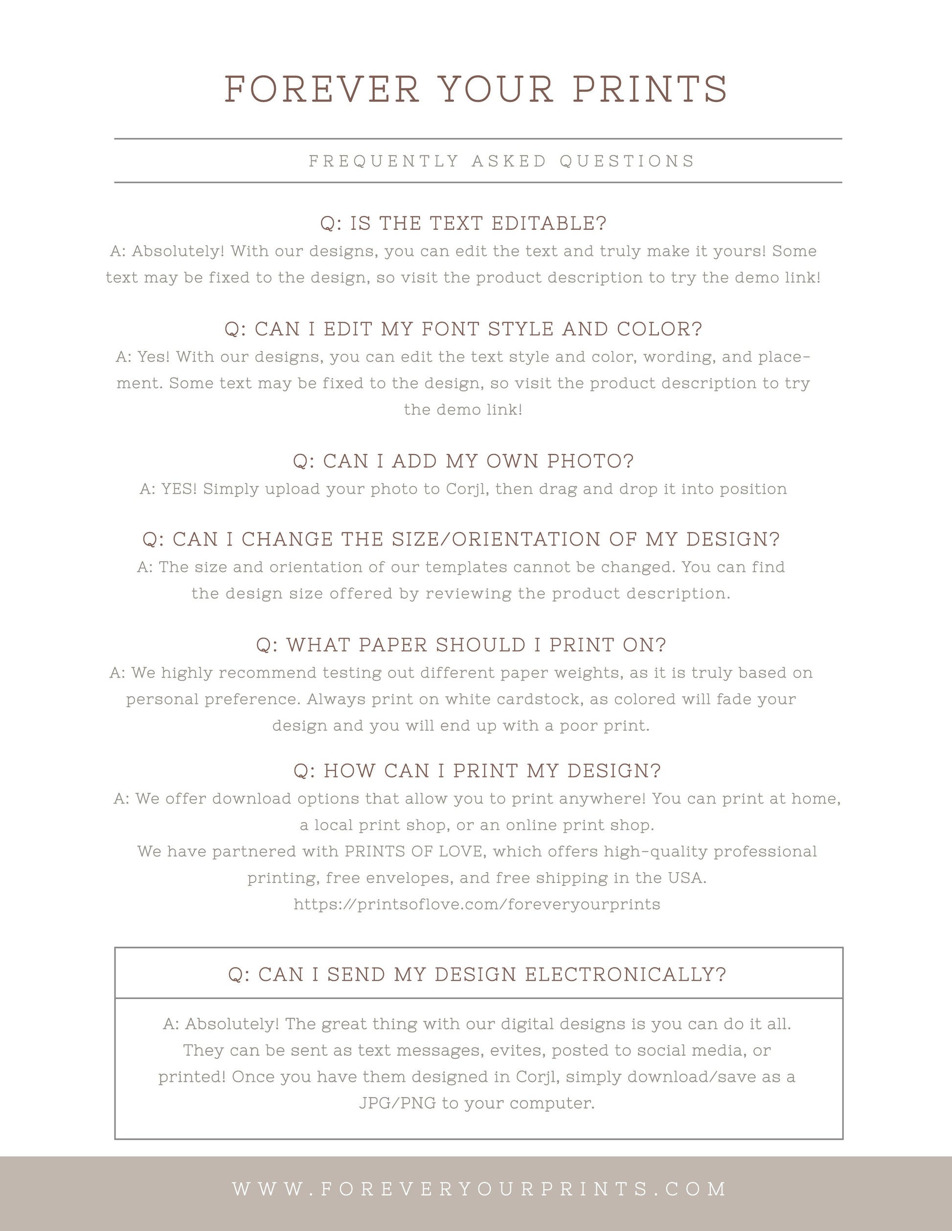 Editable Templates with Corjl | www.foreveryourprints.com