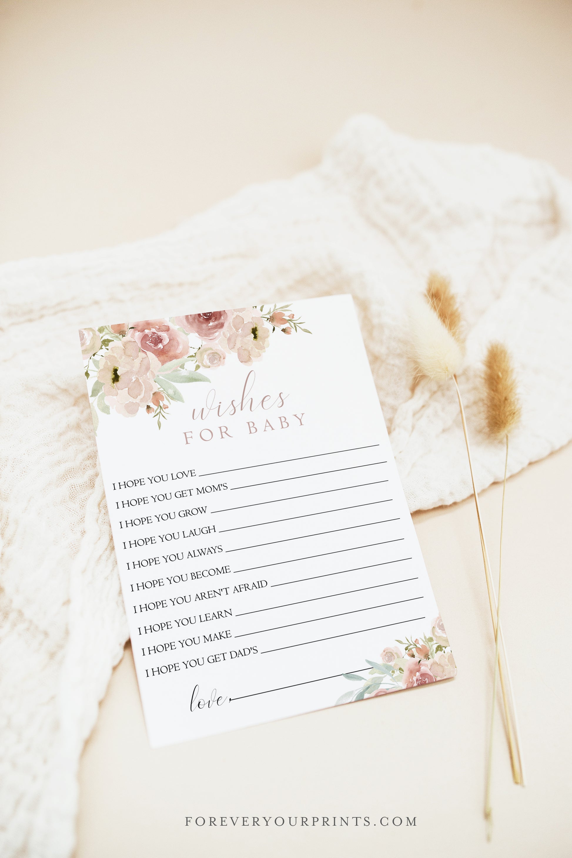 Baby Well Wishes and Advice | www.foreveryourprints.com
