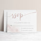 Blush RSVP Reply Card | www.foreveryourprints.com