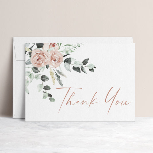 Floral Thank You Card | www.foreveryourprints.com