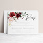 Floral RSVP Reply Card | www.foreveryourprints.com