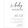 Minimalist Baby Shower Invitation | www.foreveryourprints.com