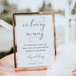 Minimalist wedding memorial sign in loving memory printable | www.foreveryourprints.com