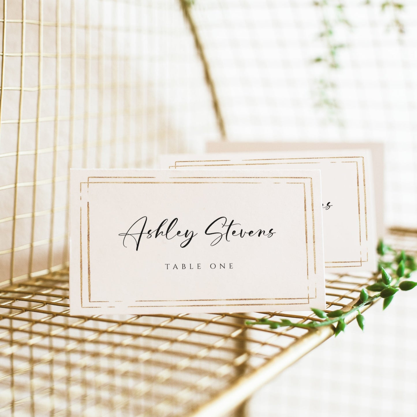 Elegant Frame Place Card | www.foreveryourprints.com