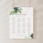 Botanical Seating Chart Template | www.foreveryourprints.com