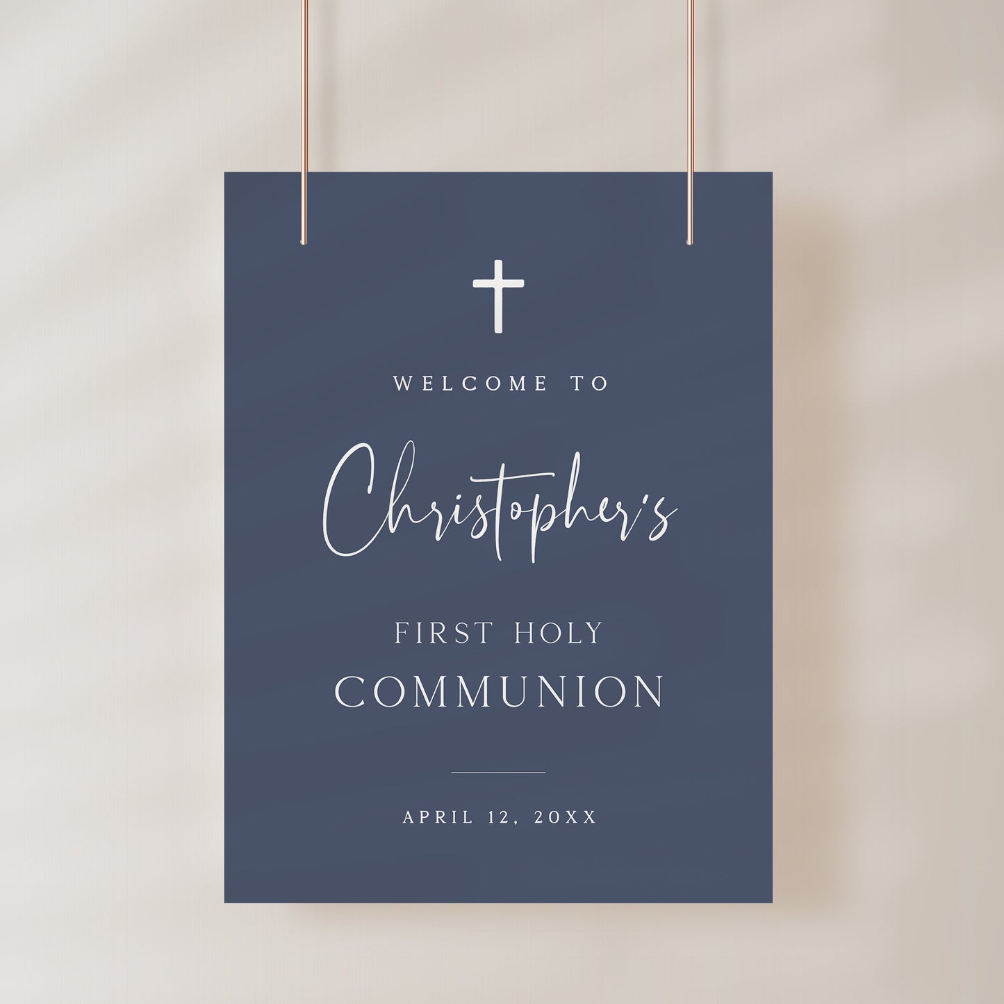 Holy Communion Welcome Sign | www.foreveryourprints.com
