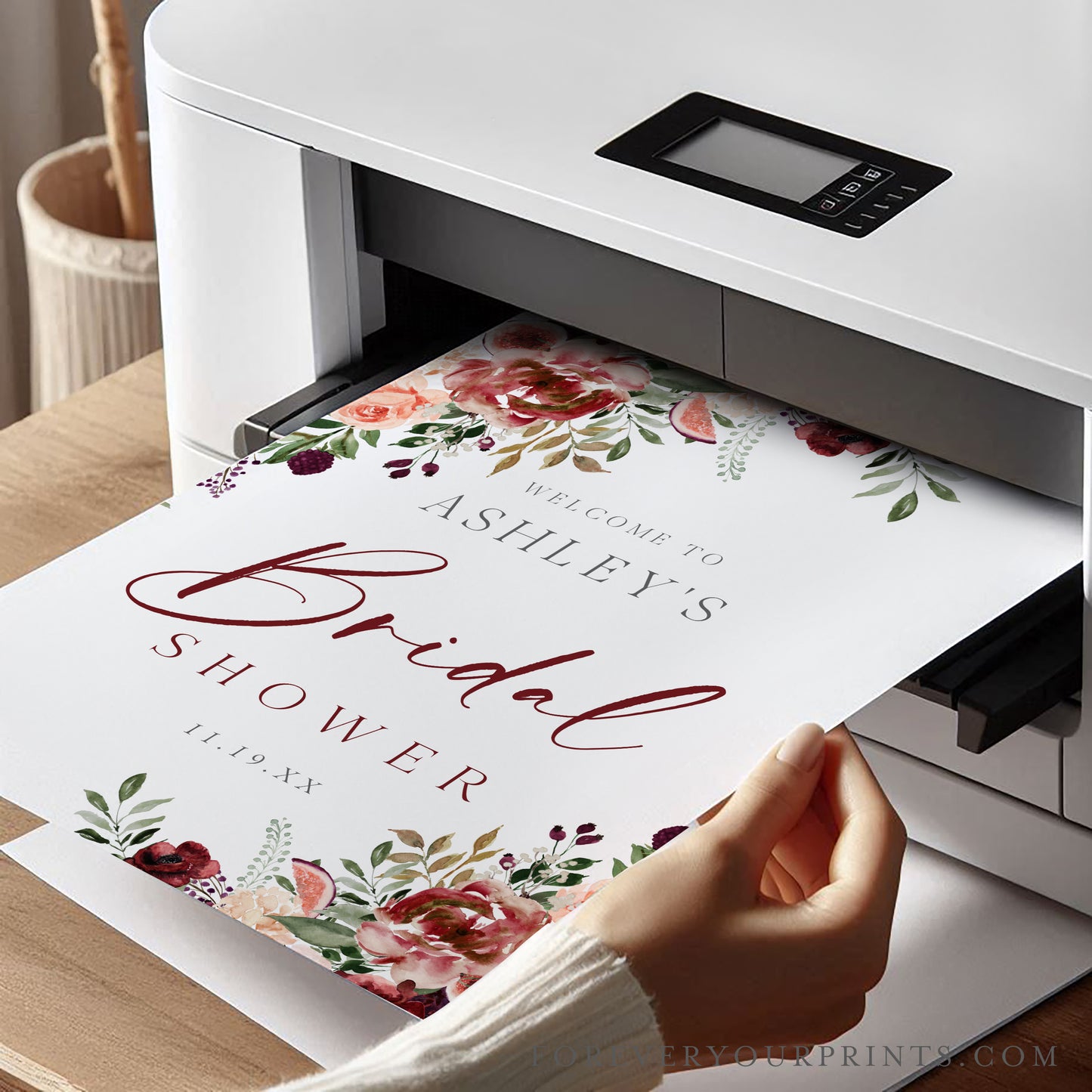 Fall Bridal Welcome Sign | www.foreveryourprints.com