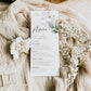 Eucalyptus Menu Card | www.foreveryourprints.com