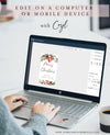 Holiday Gift Tag Template - Festive Christmas Present Tags | www.foreveryourprints.com