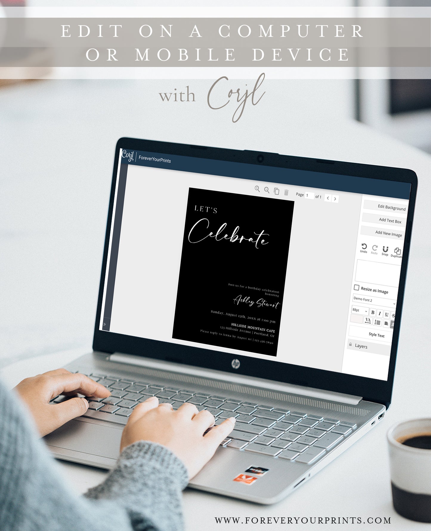 Classic Birthday Invitation | www.foreveryourprints.com