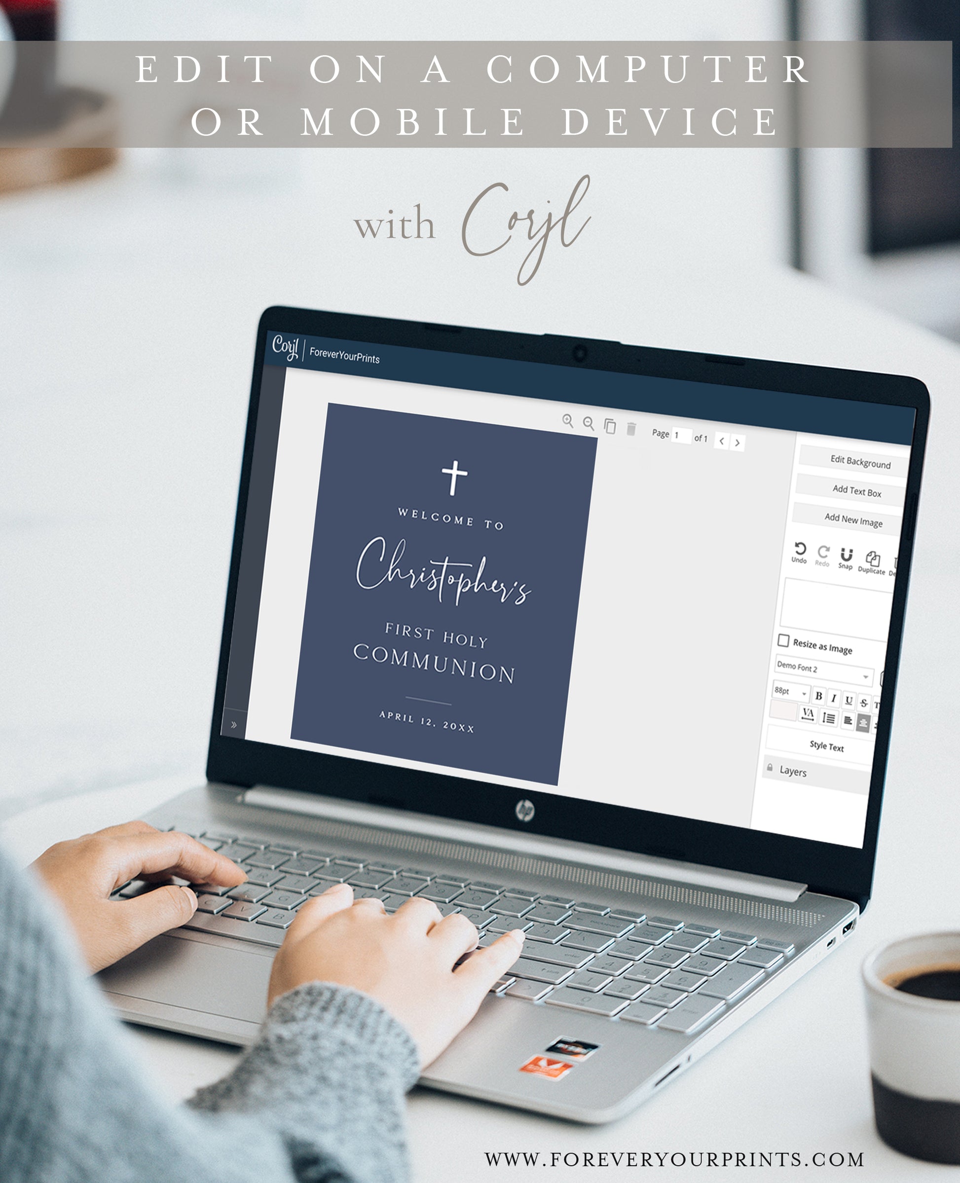 Holy Communion Welcome Sign | www.foreveryourprints.com