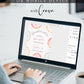 Editable donuts and sprinkles baby shower welcome sign Canva template with watercolour pastel donuts, rainbow sprinkles, and script typography on a soft white background