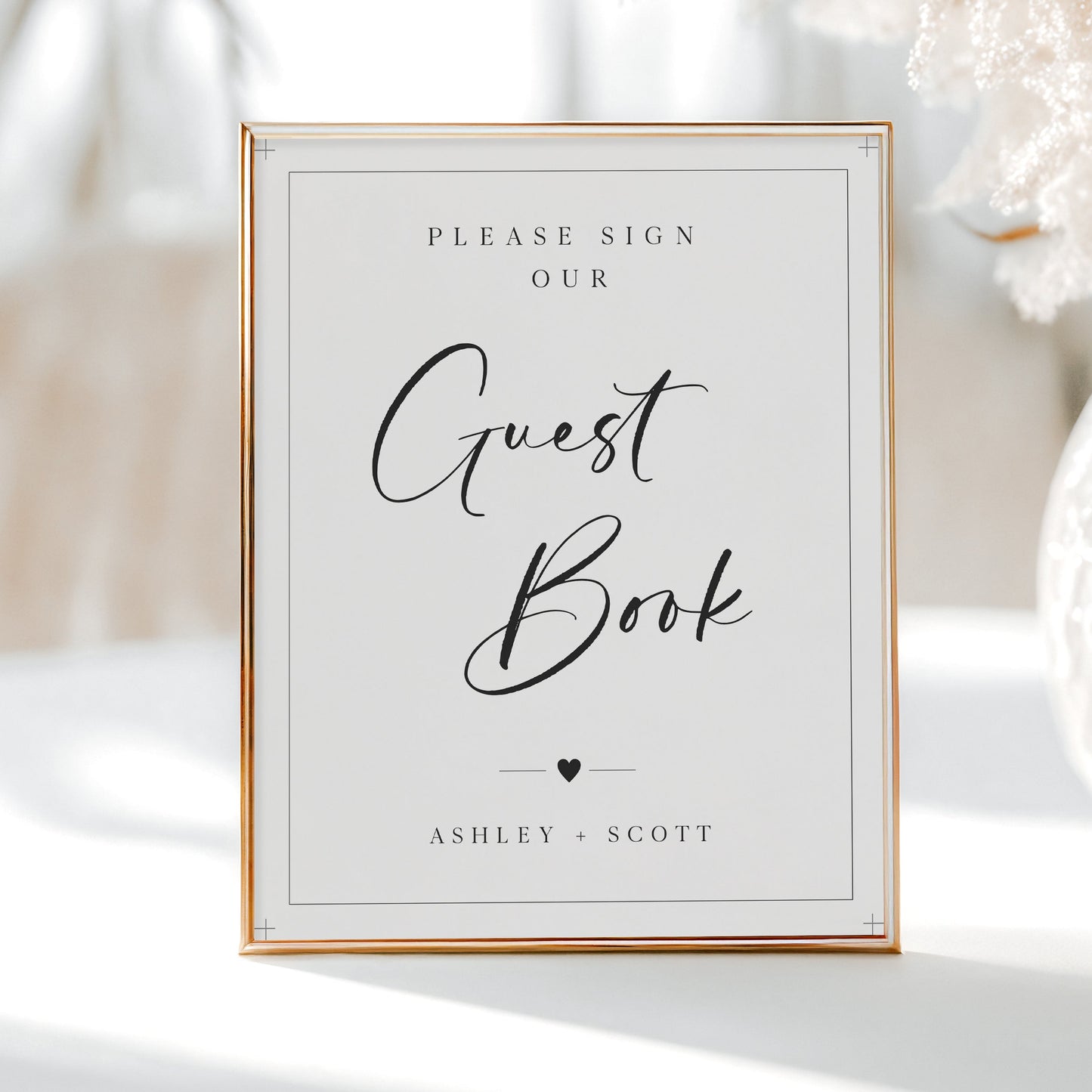 Guest Book Table Sign | www.foreveryourprints.com