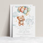 Bear Baby Shower Invitation | www.foreveryourprints.com