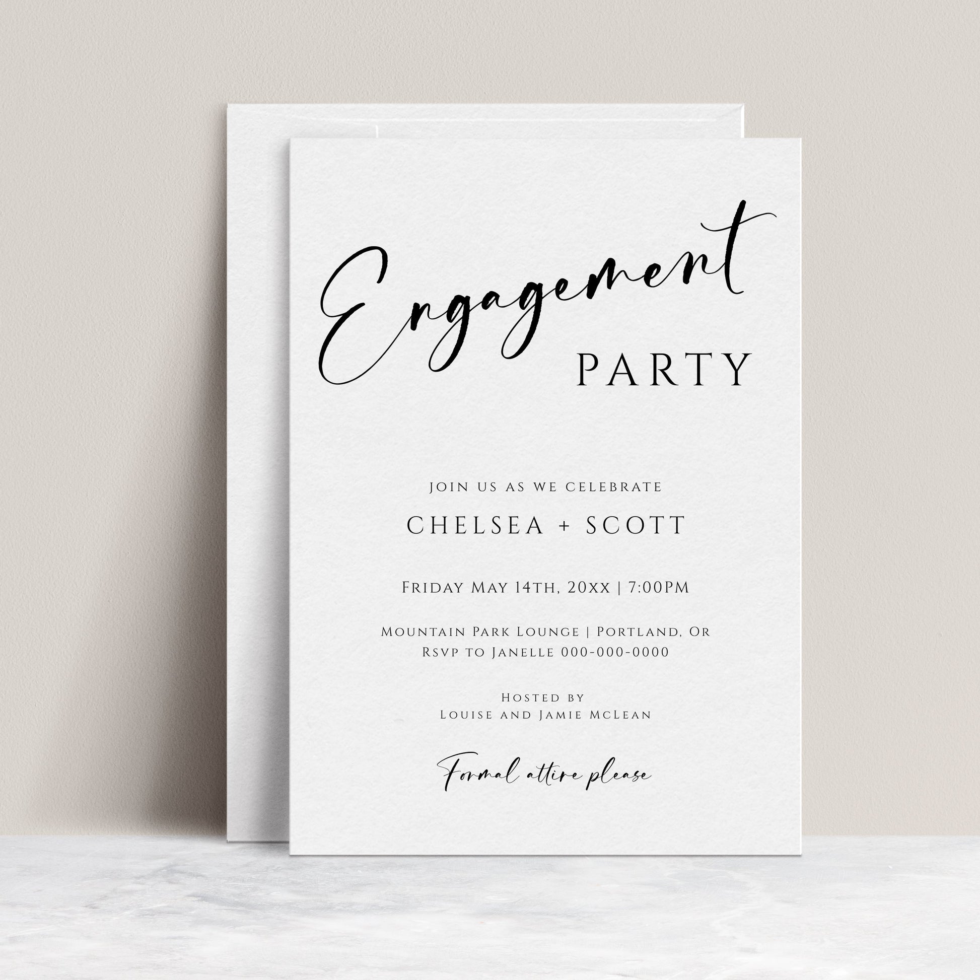 Engagement Party Invitation | www.foreveryourprints.com