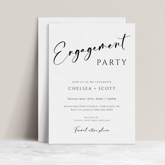 Engagement Party Invitation | www.foreveryourprints.com