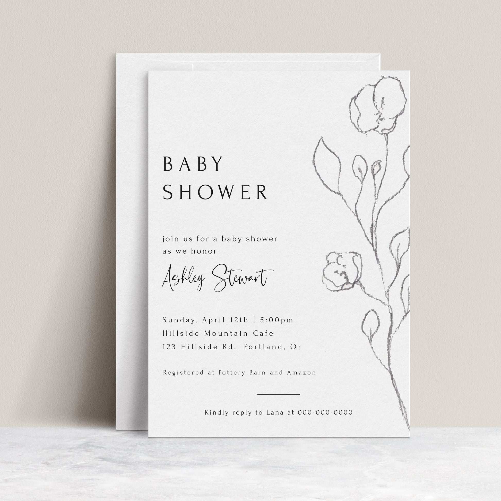 Classic Baby Shower Invitation | www.foreveryourprints.com