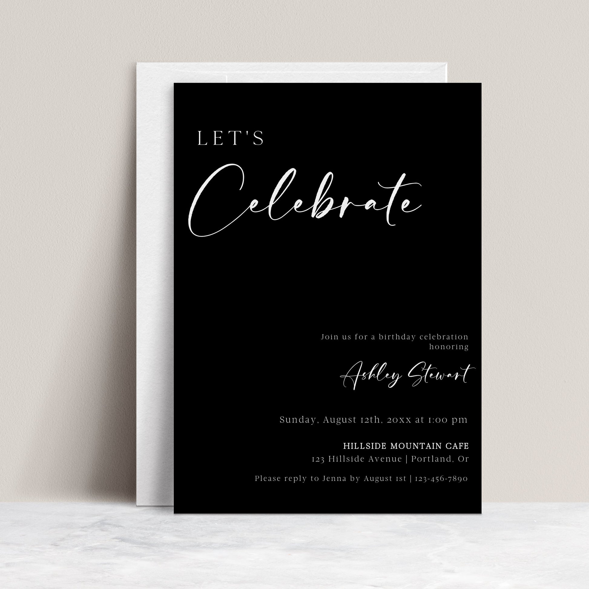 Classic Birthday Invitation | www.foreveryourprints.com