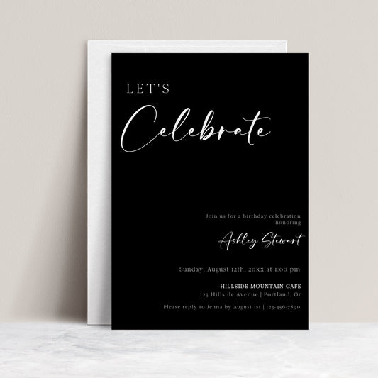 Classic Birthday Invitation | www.foreveryourprints.com