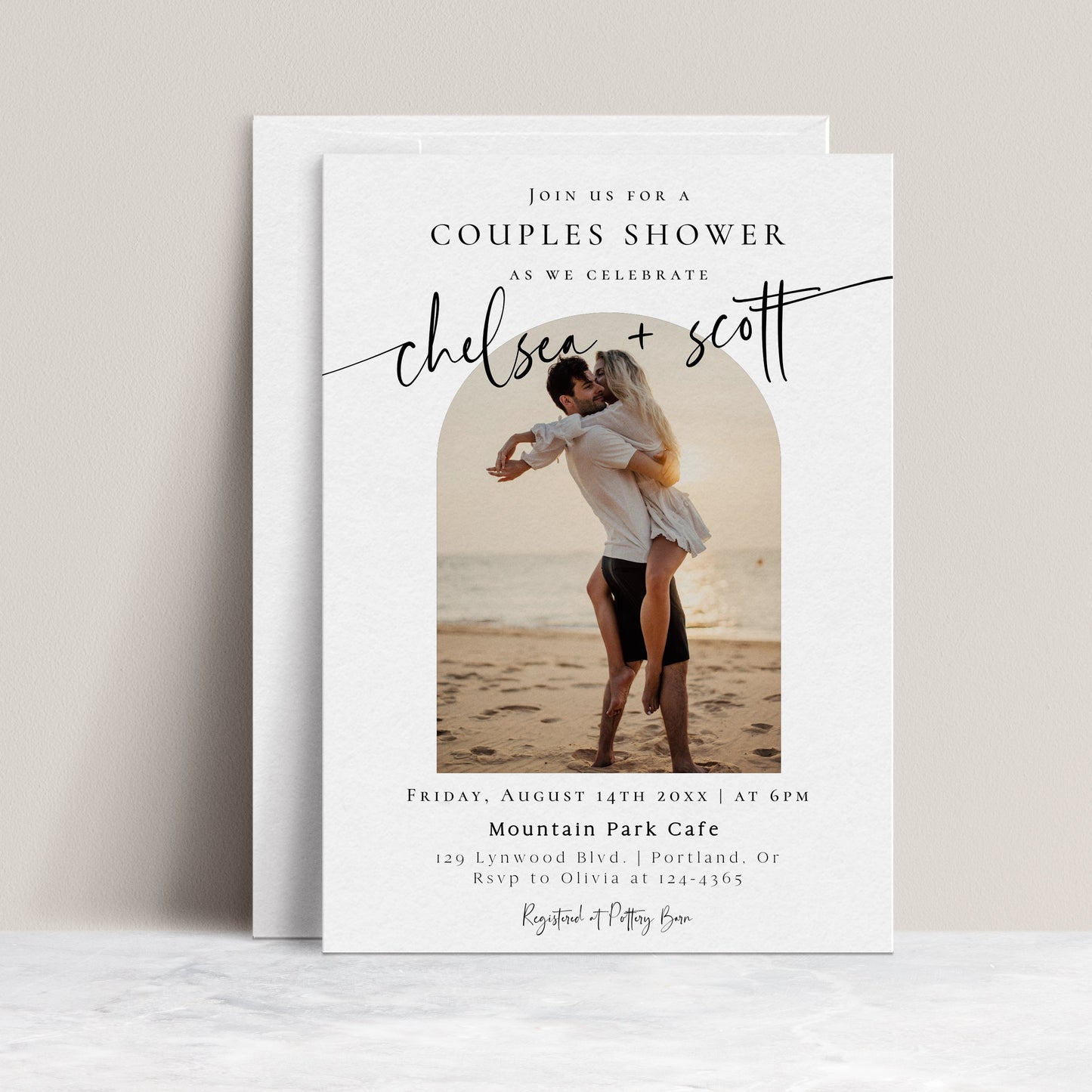 Couples Shower Photo Invitation | www.foreveryourprints.com