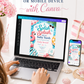 Pool party baby shower invitation with a flamingo float, beach ball, and pink umbrella in pink and aqua