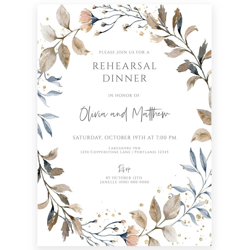 Rustic Rehearsal Dinner Invitation | www.foreveryourprints.com