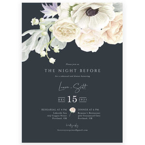 Floral Rehearsal Dinner Invitation | www.foreveryourprints.com