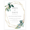 Eucalyptus Save The Date Invitation | www.foreveryourprints.com