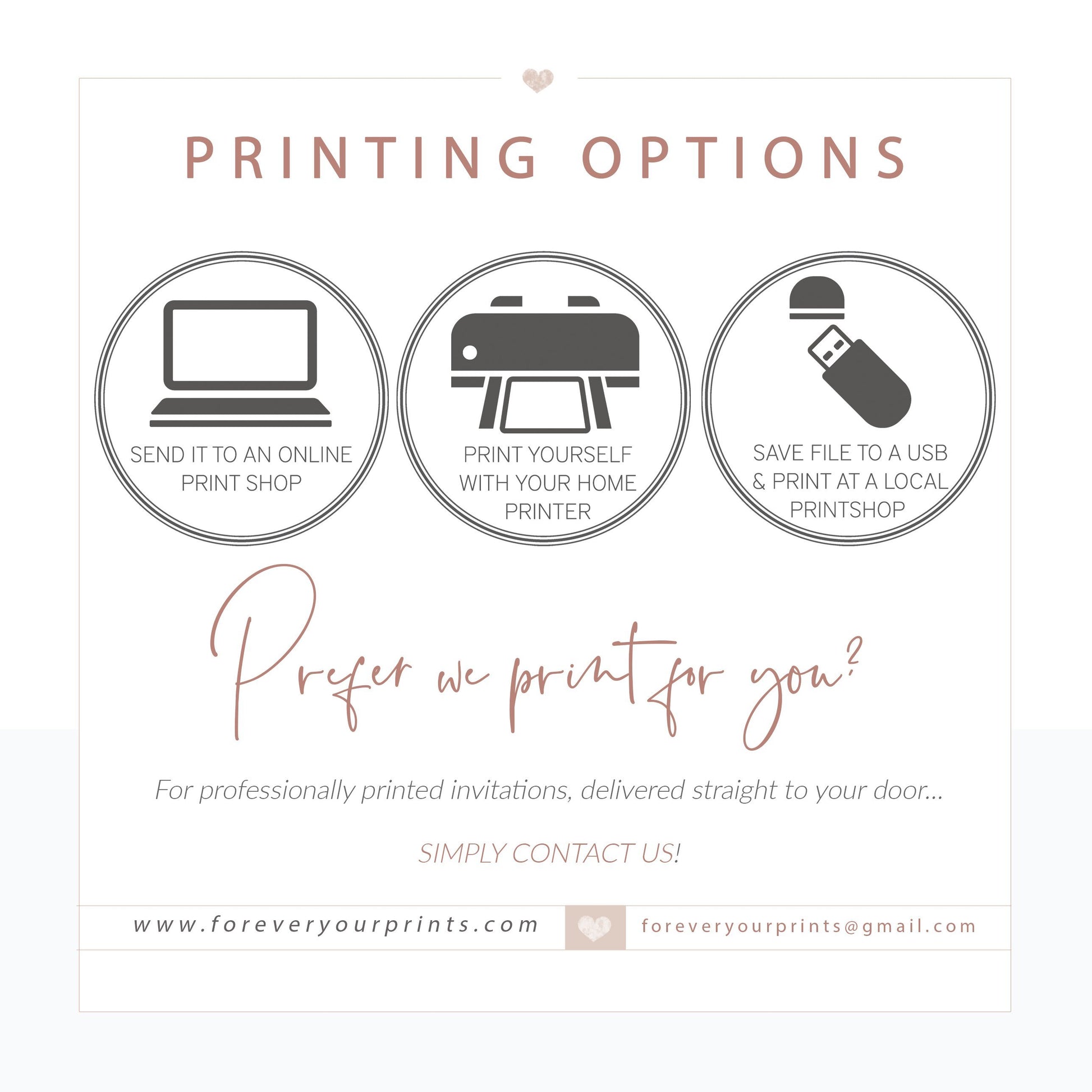 Editable Wedding Invitations with Corjl | www.foreveryourprints.com