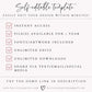 Self Editable Wedding Templates | www.foreveryourprints.com
