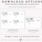 Dusty Blue Floral Wedding RSVP Reply Card | www.foreveryourprints.com