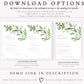 Modern Greenery Baby Invitation | www.foreveryourprints.com