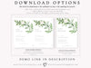 Modern Greenery Baby Invitation | www.foreveryourprints.com