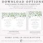 Eucalyptus Bridal Brunch Invitation | www.foreveryourprints.com