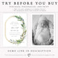 Elegant Greenery Baby Shower Invitation | www.foreveryourprints.com