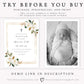 Classic Floral Baptism Invitation | www.foreveryourprints.com