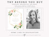 Floral Bridal Shower Invitation | www.foreveryourprints.com