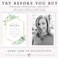 Greenery Bridal Shower Invitation | www.foreveryourprints.com