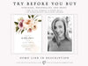 Floral Bridal Shower Invitation | www.foreveryourprints.com